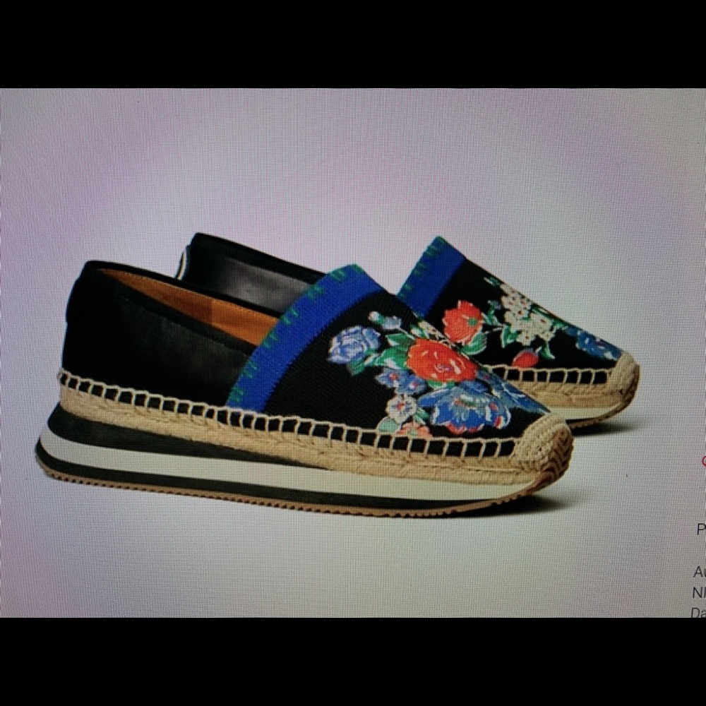 Tory Burch Navy Tea Rose Daisy Slip  on Trainer